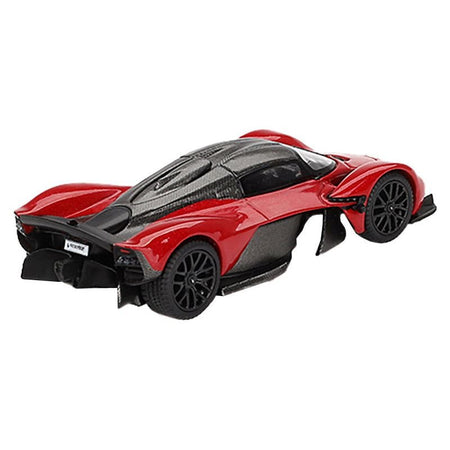 Aston Martin Valkyrie Hyper Red with Carbon Top Limited Edition to 3960 pieces Worldwide 1/64 Diecast Model Car by Mini GT - Mini GT - ModelCars.com