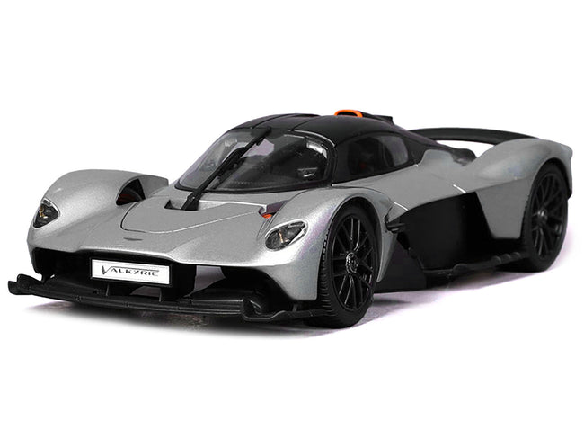 Aston Martin Valkyrie Silver Metallic with Matt Black Top "Special Edition" Series 1/18 Diecast Model Car by Maisto-Maisto-ModelCars.com