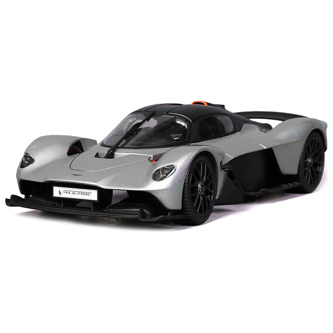 Aston Martin Valkyrie Silver Metallic with Matt Black Top "Special Edition" Series 1/18 Diecast Model Car by Maisto-Maisto-ModelCars.com