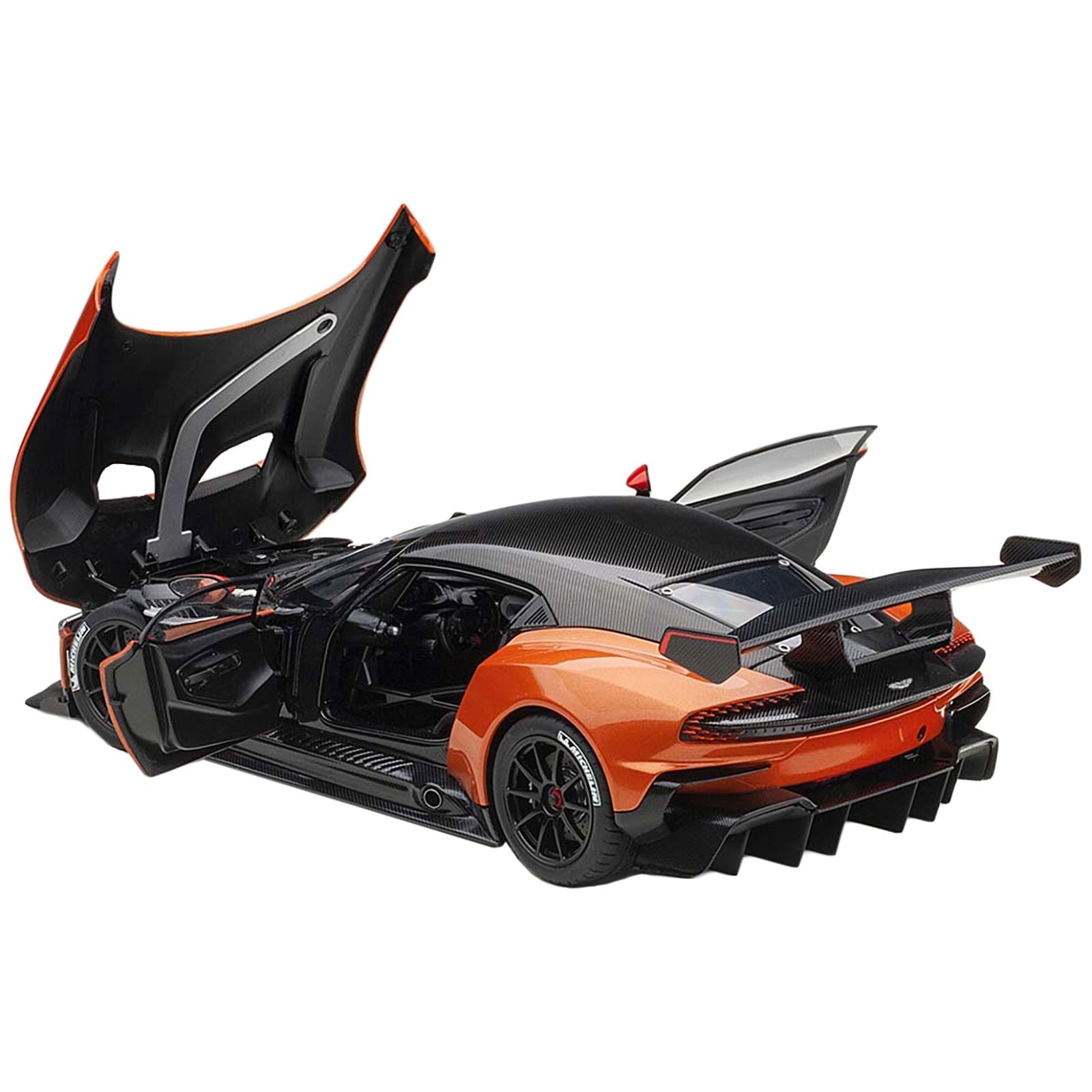 Aston Martin Vulcan Madagascar Orange with Carbon Top 1/18 Model Car by Autoart - Autoart - ModelCars.com