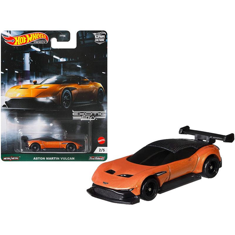 Aston Martin Vulcan Orange Metallic "Exotic Envy" Series Diecast Model Car by Hot Wheels-Hotwheels-ModelCars.com