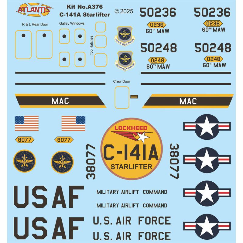 Atlantis 1/108 Lockheed C-141A Starlifter Model Kit-Atlantis-ModelCars.com