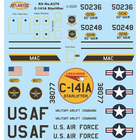Atlantis 1/108 Lockheed C-141A Starlifter Model Kit-Atlantis-ModelCars.com