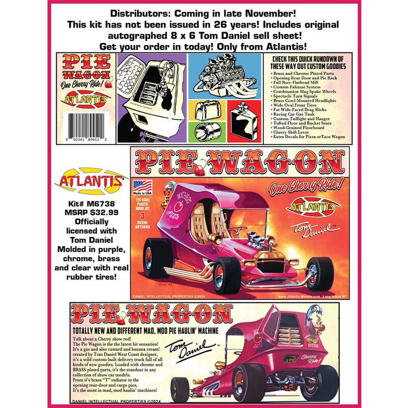 Atlantis 1/24 Tom Daniel's Pie Wagon Show Rod Model Kit - Atlantis - ModelCars.com