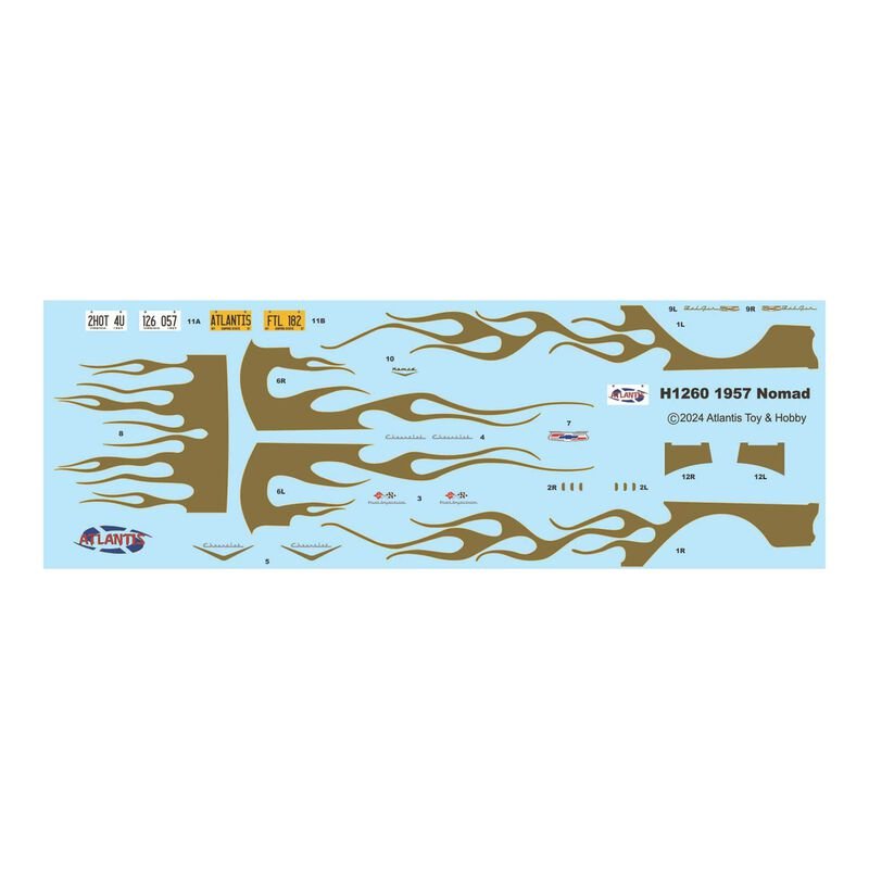 Atlantis 1/25 1957 Chevy Nomad Model Kit - Atlantis - ModelCars.com