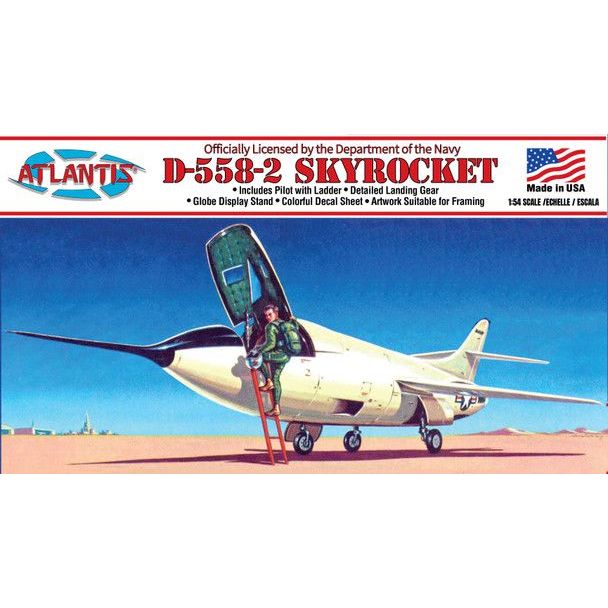 Atlantis 1/54 Douglas D-558-2 Skyrocket-Atlantis-ModelCars.com