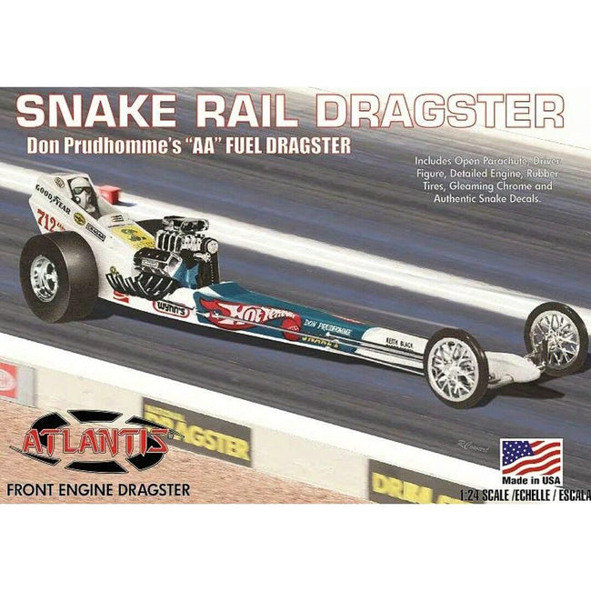 Atlantis Don Prudhomme Snake Front Engine Dragster - 1/24 Scale-Atlantis-ModelCars.com