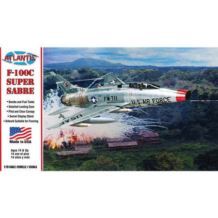 Atlantis F - 100C Super Sabre 1/70 Bundle - ModelCars.com - ModelCars.com