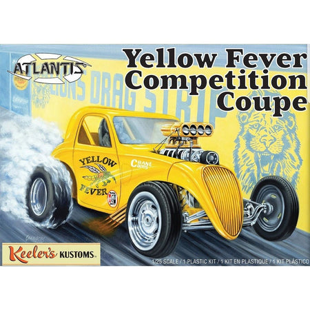 Atlantis Keeler's Kustoms Yellow Fever Competition Coupe 1/25-Atlantis-ModelCars.com