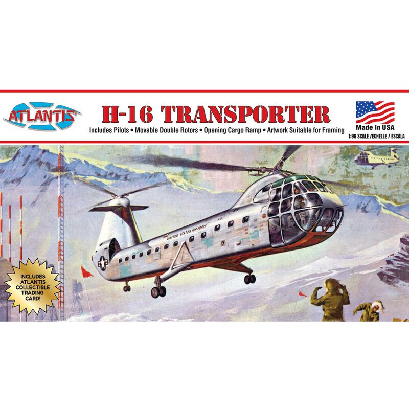 Atlantis Models 1/96 H-16 Piasecki Helicopter Model Kit-Atlantis-ModelCars.com