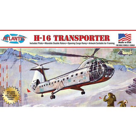 Atlantis Models 1/96 H-16 Piasecki Helicopter Model Kit-Atlantis-ModelCars.com