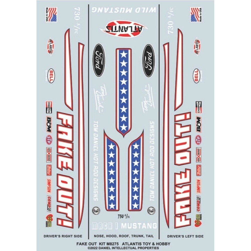 Atlantis Tom Daniel Fake Out Funny Car 1/32-Atlantis-ModelCars.com