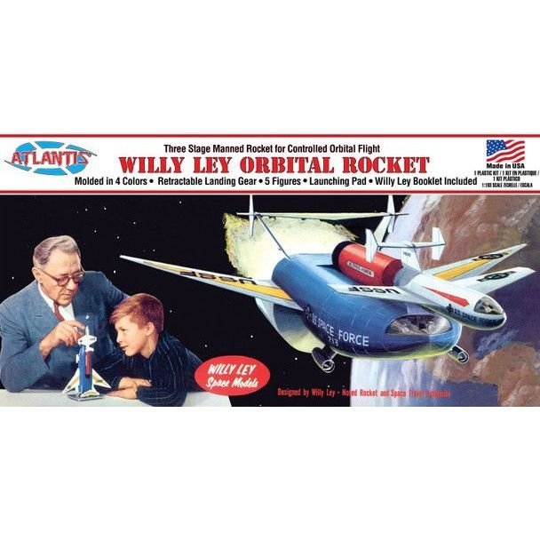 ATLANTIS TOY AND HOBBY - AANM46 - SPACE FORCE ORBITAL ROCKET (WILLY LEY)-Atlantis-ModelCars.com