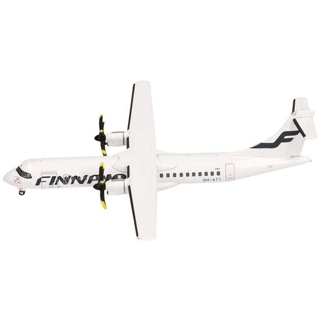 ATR 72-500 Commercial Aircraft "FinnAir" (OH-ATI) White 1/200 Diecast Model Airplane by Herpa-Herpa-ModelCars.com