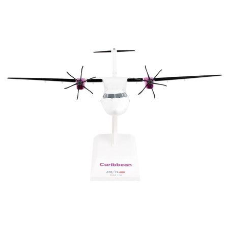 ATR 72 - 600 Commercial Aircraft "Caribbean Airlines" (9Y - TTI) White with Graphics (Snap - Fit) 1/100 Plastic Model by Skymarks - Skymarks - ModelCars.com