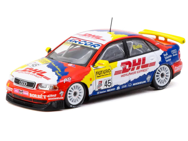 Audi A4 Quattro 45 Frank Biela "Super Tourenwagen Cup" (1998) "Hobby64" Series 1/64 Diecast Model Car by Tarmac Works-Tarmac Works-ModelCars.com
