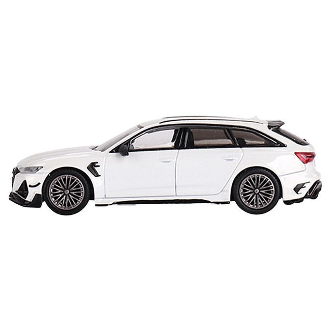 Audi ABT RS6 - R Glacier White Metallic Limited Edition to 3000 pieces Worldwide 1/64 Diecast Model Car by Mini GT - Mini GT - ModelCars.com