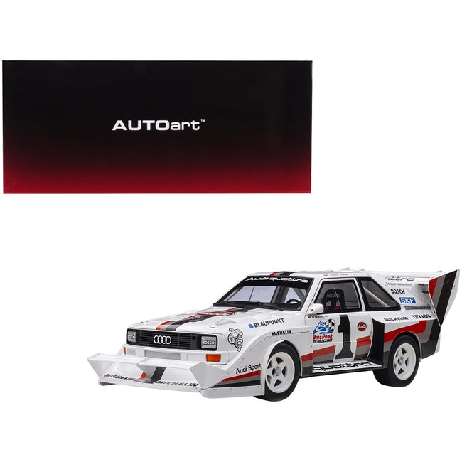 Audi Quattro S1 1 Walter Roehrl Winner Pikes Peak (1987) 1/18 Model Car by Autoart - Autoart - ModelCars.com