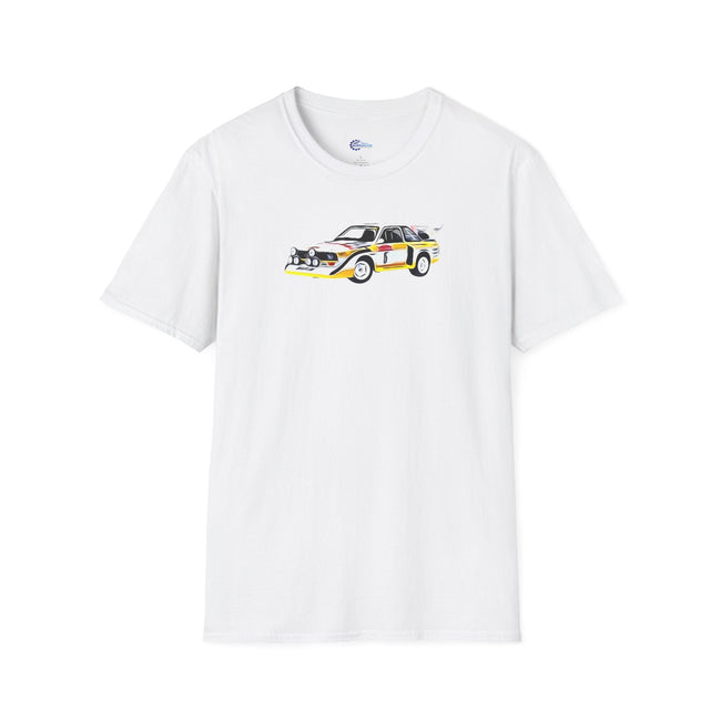 Audi Quattro S1 #5 W. Roehrl - Ch. Geistdoerfer Winner Rally San Remo (1985) Underpainting Graphic - Unisex T-Shirt-Modelcars.com-ModelCars.com