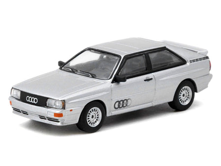 Audi Quattro Silver Metallic "Collab64" Series 1/64 Diecast Model Car by Schuco & Tarmac Works-Schuco-ModelCars.com