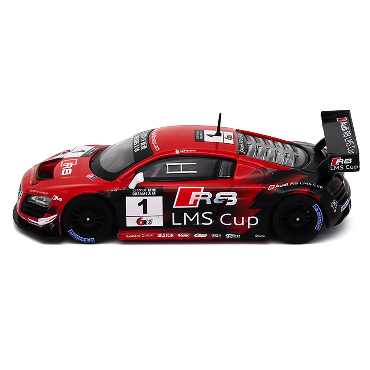 Audi R8 LMS #1 Edoardo Mortara Winner "Macau GT Cup" (2013) 1/64 Diecast Model Car by Pop Race-Pop Race-ModelCars.com
