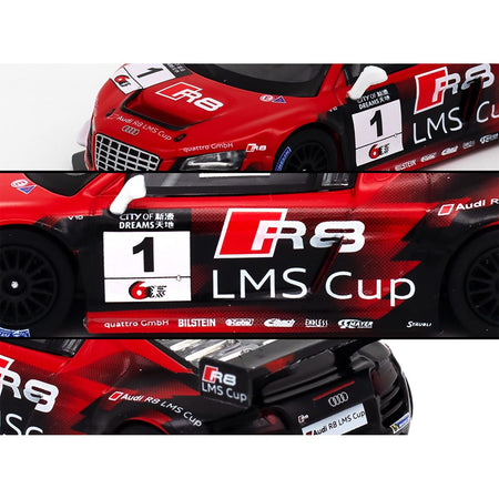 Audi R8 LMS #1 Edoardo Mortara Winner "Macau GT Cup" (2013) 1/64 Diecast Model Car by Pop Race-Pop Race-ModelCars.com