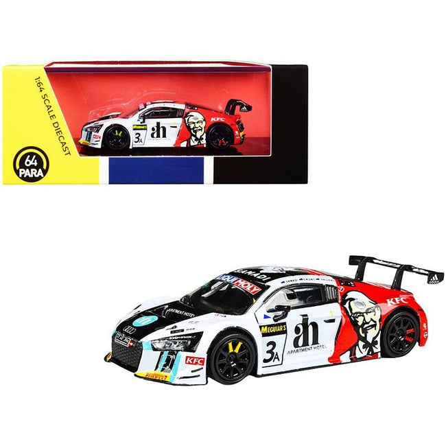 Audi R8 LMS 3 Ash Samadi - Daniel Gaunt - Matt Halliday "KFC" Bathurst 12 Hour (2017) 1/64 Diecast Model Car by Paragon - Paragon - ModelCars.com