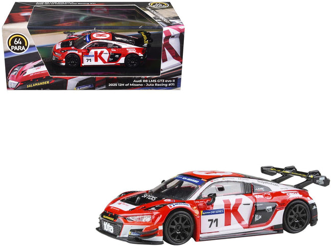 Audi R8 LMS GT3 EVO II #71 Arunas Geciauskas - Nicola Michelon - Tim Muller "Juta Racing" "12 Hours of Misano" (2025) 1/64 Diecast Model Car by Paragon Models-Paragon-ModelCars.com