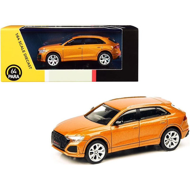 Audi RS Q8 Dragon Orange Metallic 1/64 Diecast Model Car by Paragon - Paragon - ModelCars.com