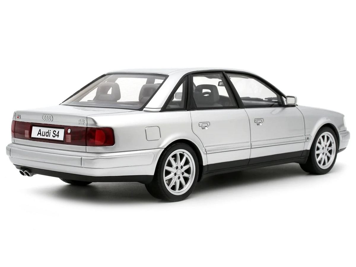 Audi S4 (C4) 4.2 V8 Crystal Silver Metallic Limited Edition to 2000 pieces Worldwide 1/18 Model Car by Otto Mobile-Otto Mobile-ModelCars.com