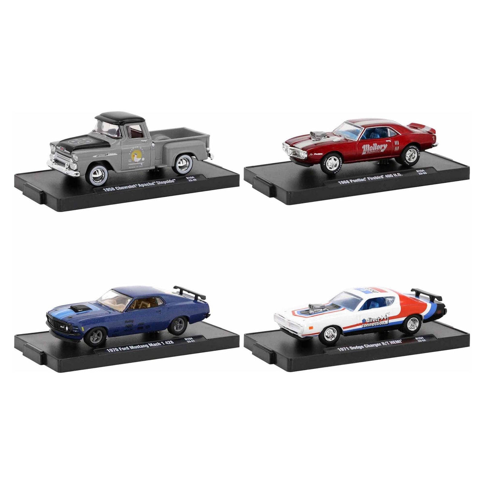 "Auto - Drivers" Set of 4 pieces in Blister Packs Release 104 Limited Edition to 9600 pieces Worldwide 1/64 Diecast Model Cars by M2 Machines - M2 - ModelCars.com