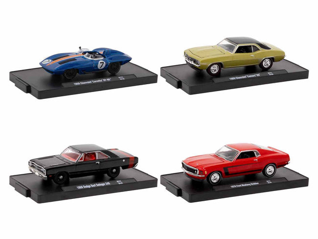 "Auto-Drivers" Set of 4 pieces in Blister Packs Release 111 Limited Edition to 9600 pieces Worldwide 1/64 Diecast Model Cars by M2 Machines-M2-ModelCars.com