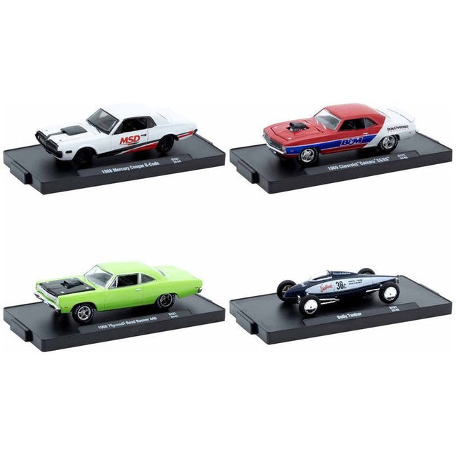 "Auto-Drivers" Set of 4 pieces in Blister Packs Release 121 Limited Edition to 9450 pieces Worldwide 1/64 Diecast Model Cars by M2 Machines-M2-ModelCars.com