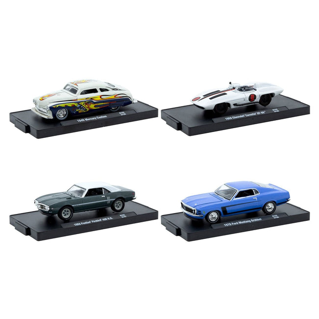 "Auto-Drivers" Set of 4 pieces in Blister Packs Release 122 Limited Edition to 9600 pieces Worldwide 1/64 Diecast Model Cars by M2 Machines-M2-ModelCars.com