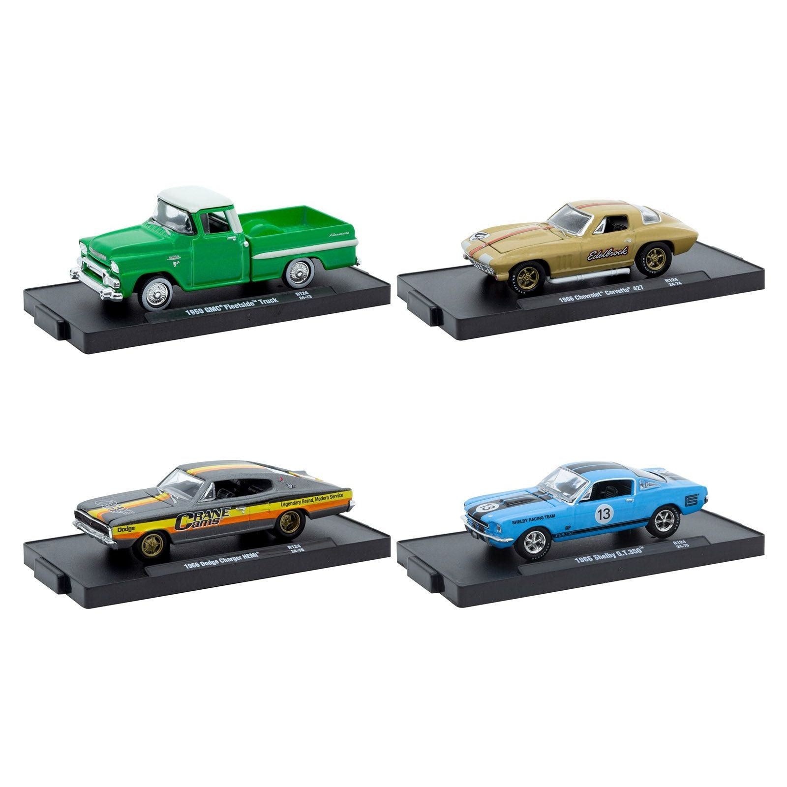 "Auto - Drivers" Set of 4 pieces in Blister Packs Release 124 Limited Edition to 7500 pieces Worldwide 1/64 Diecast Model Cars by M2 Machines - M2 - ModelCars.com