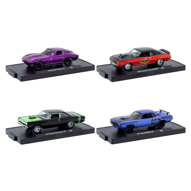 "Auto-Drivers" Set of 4 pieces in Blister Packs Release 128 Limited Edition to 9600 pieces Worldwide 1/64 Diecast Model Cars by M2 Machines-M2-ModelCars.com