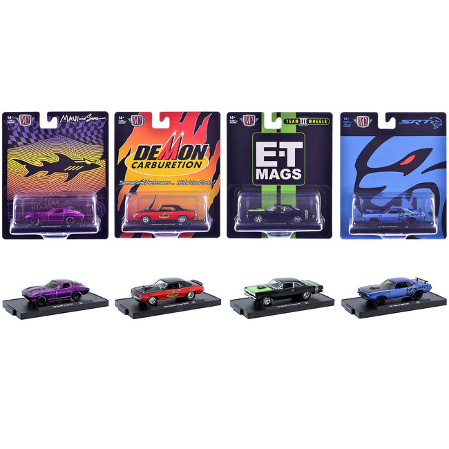 "Auto-Drivers" Set of 4 pieces in Blister Packs Release 128 Limited Edition to 9600 pieces Worldwide 1/64 Diecast Model Cars by M2 Machines-M2-ModelCars.com