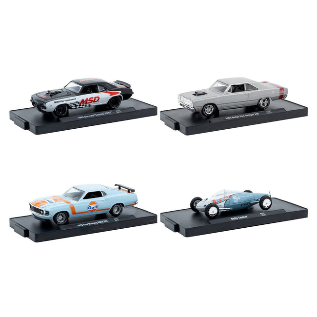 "Auto-Drivers" Set of 4 pieces in Blister Packs Release 131 Limited Edition to 7500 pieces Worldwide 1/64 Diecast Model Cars by M2 Machines-M2-ModelCars.com