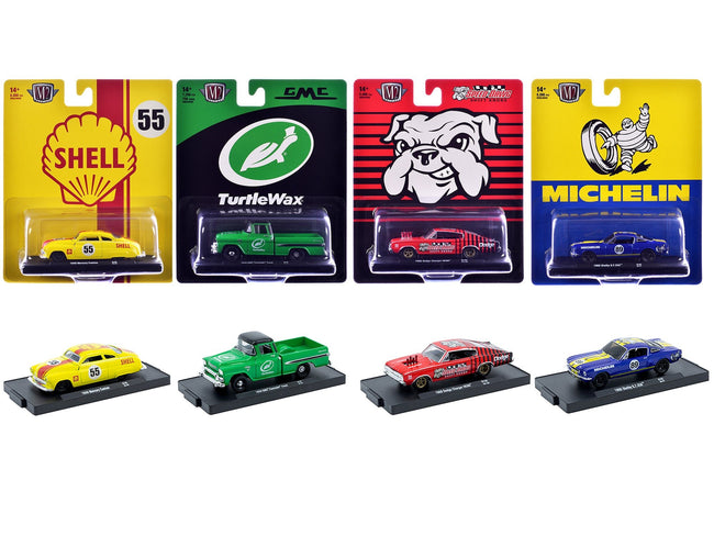 "Auto-Drivers" Set of 4 pieces in Blister Packs Release 132 Limited Edition to 8000 pieces Worldwide 1/64 Diecast Model Cars by M2 Machines-M2-ModelCars.com