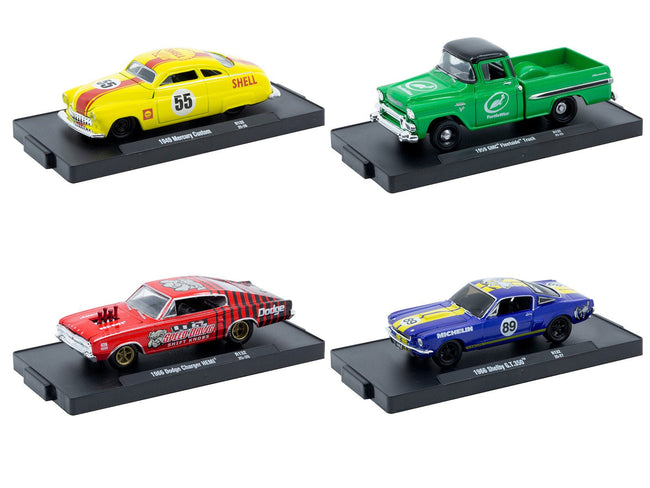 "Auto-Drivers" Set of 4 pieces in Blister Packs Release 132 Limited Edition to 8000 pieces Worldwide 1/64 Diecast Model Cars by M2 Machines-M2-ModelCars.com