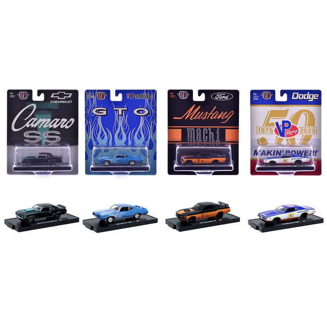 "Auto-Drivers" Set of 4 pieces in Blister Packs Release 133 Limited Edition to 8000 pieces Worldwide 1/64 Diecast Model Cars by M2 Machines-M2-ModelCars.com