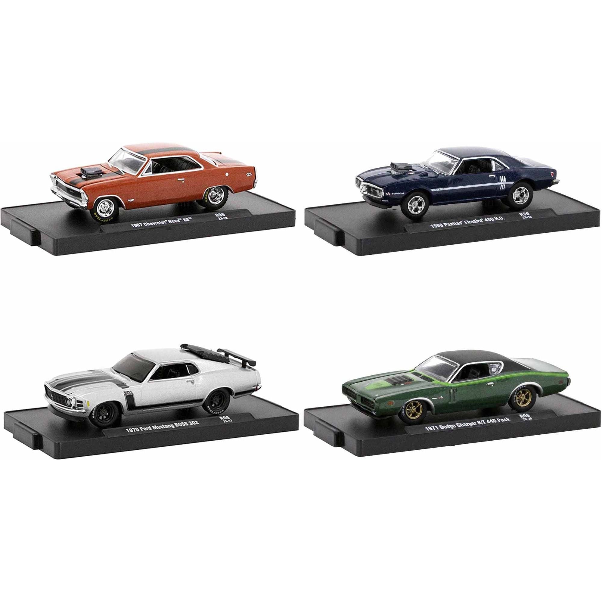 "Auto - Drivers" Set of 4 pieces in Blister Packs Release 96 Limited Edition to 9600 pieces Worldwide 1/64 Diecast Model Cars by M2 Machines - M2 - ModelCars.com