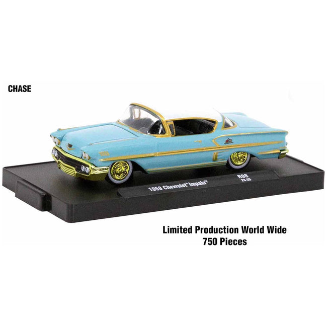 "Auto-Drivers" Set of 4 pieces in Blister Packs Release 98 Limited Edition to 7500 pieces Worldwide 1/64 Diecast Model Cars by M2 Machines-M2-ModelCars.com