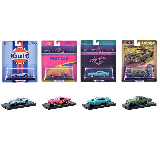 "Auto-Drivers" Set of 4 pieces in Blister Packs Release S07 Limited Edition to 7500 pieces Worldwide 1/64 Diecast Model Cars by M2 Machines-M2-ModelCars.com