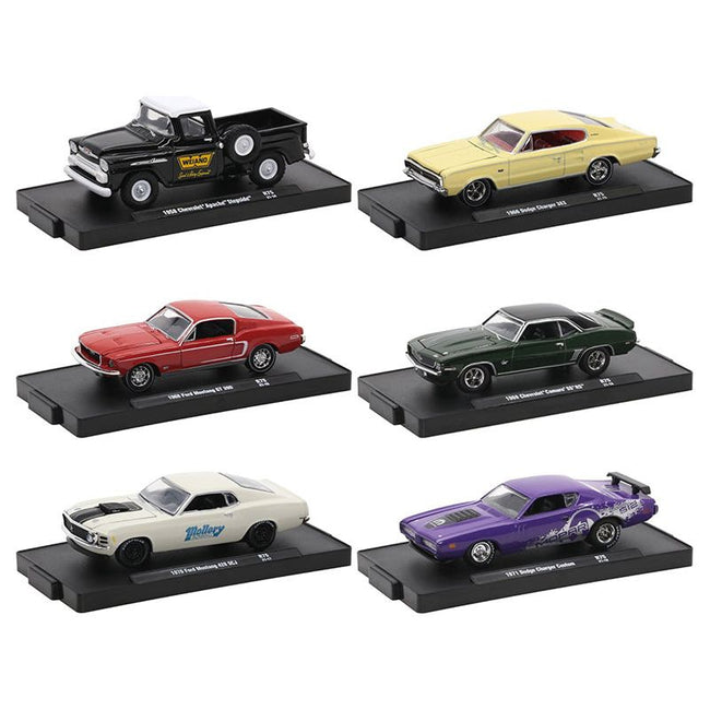 "Auto-Drivers" Set of 6 pieces in Blister Packs Release 75 Limited Edition to 8480 pieces Worldwide 1/64 Diecast Model Cars by M2 Machines-M2-ModelCars.com