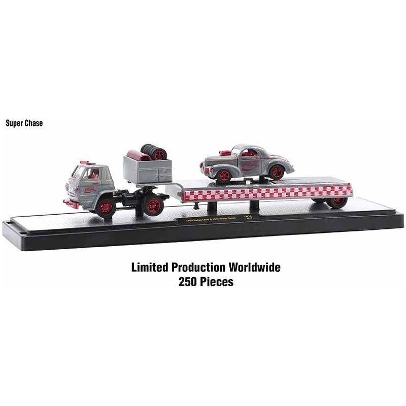 Auto Haulers "3 Sodas" Set of 3 pieces Release 14 Limited Edition to 8400 pieces Worldwide 1/64 Diecast Models by M2 Machines - M2 - ModelCars.com