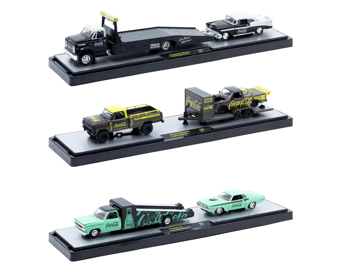 Auto Haulers "3 Sodas" Set of 3 pieces Release 15 Limited Edition to 8400 pieces Worldwide 1/64 Diecast Model Cars by M2 Machines-M2-ModelCars.com