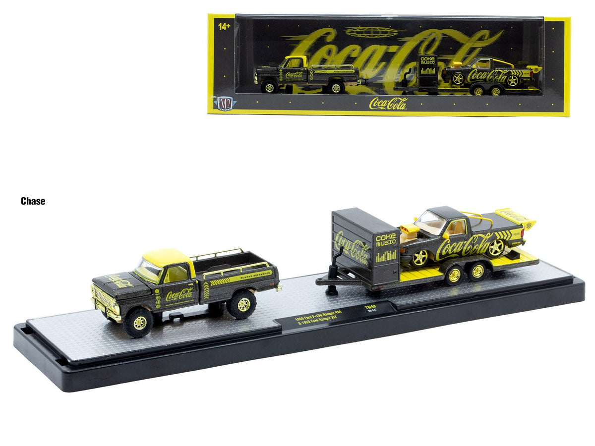 Auto Haulers "Coca-Cola" Set of 3 pieces Release 32 Limited Edition to 7250 pieces Worldwide 1/64 Diecast Models by M2 Machines-M2-ModelCars.com