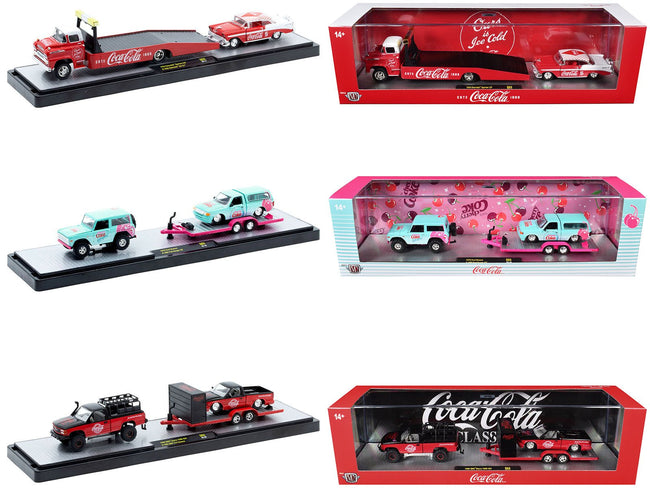Auto Haulers "Coca-Cola" Set of 3 pieces Release S03 Limited Edition to 4800 pieces Worldwide 1/64 Diecast Model by M2 Machines-M2-ModelCars.com