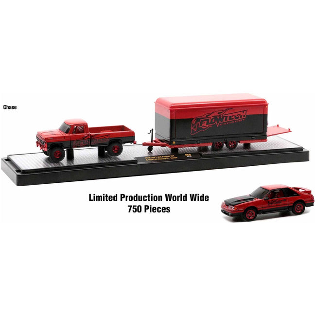 Auto Haulers Set of 3 Trucks Release 60 Limited Edition to 8400 pieces Worldwide 1/64 Diecast Model Cars by M2 Machines - M2 - ModelCars.com